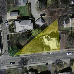 279 Cabot St, Newton MA  02460-2269 aerial view