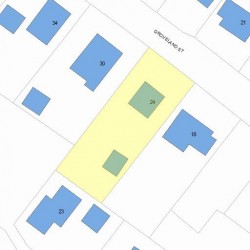 24 Groveland St, Newton MA 02466-2319 plot plan