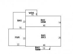 22 Anthony Cir, Newton MA  02460-1110 floor plan