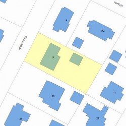 14 Nobscot Rd, Newton MA 02459-1323 plot plan