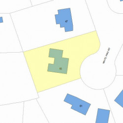 55 White Pine Rd, Newton MA 02464-1237 plot plan