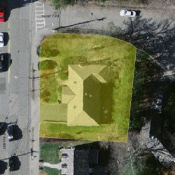 1106 Centre St, Newton MA 02459-1543 aerial view