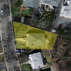 16 Blake St, Newton MA 02460-2028 aerial view
