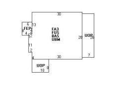 115 Waban St, Newton MA  02458-1412 floor plan