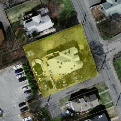 43 Cross St, Newton MA 02465-2101 aerial view