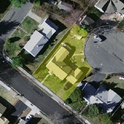 40 Spiers Rd, Newton MA  02459-3711 aerial view