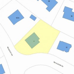 4 Rockledge Rd, Newton MA 02461-1800 plot plan