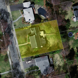 37 Ferncroft Rd, Newton MA  02468-1213 aerial view