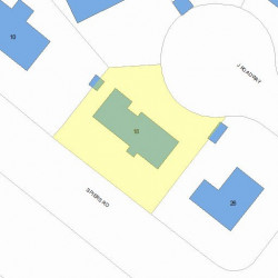 18 Spiers Rd, Newton MA  02459-3711 plot plan