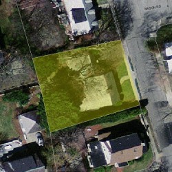 125 Cedar St, Newton MA  02459-1524 aerial view