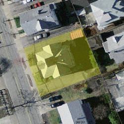 257 Pearl St, Newton MA 02458-1344 aerial view