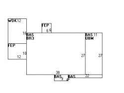 176 Hartman Rd, Newton MA 02459-2854 floor plan