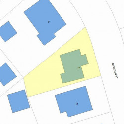 17 Aberdeen St, Newton MA 02461-1801 plot plan