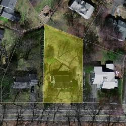 572 Quinobequin Rd, Newton MA 02468-2130 aerial view