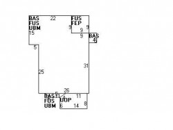 231 Webster St, Newton MA  02465-1851 floor plan
