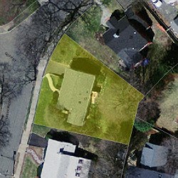 17 Crehore Dr, Newton MA  02462-1108 aerial view