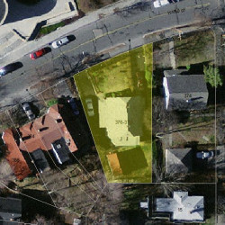 376 Ward St, Newton MA 02459-1217 aerial view