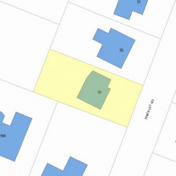 59 Hinckley Rd, Newton MA 02468-1723 plot plan