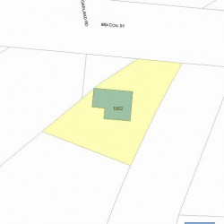 1062 Beacon St, Newton MA  02459-1742 plot plan