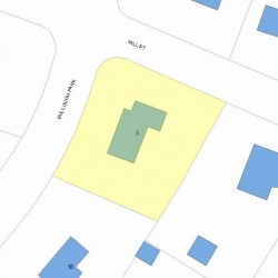 8 Bullough Park, Newton MA 02460-2479 plot plan