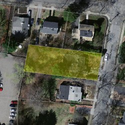 38 Garland Rd, Newton MA  02459-1709 aerial view