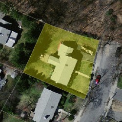 99 Bemis St, Newton MA  02460-1155 aerial view