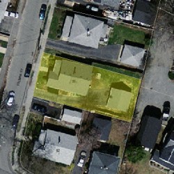 86 Tolman St, Newton MA 02465-1020 aerial view