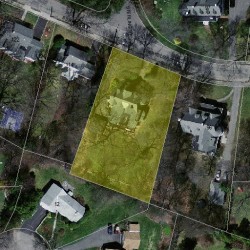 106 Berkeley St, Newton MA 02465-2619 aerial view