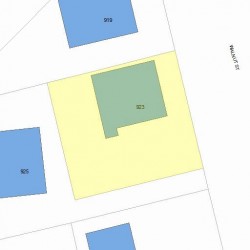 923 Walnut St, Newton MA 02461-1133 plot plan