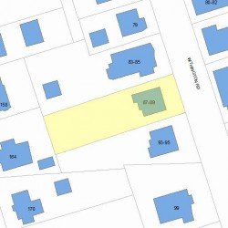 89 Withington Rd, Newton MA 02460-2037 plot plan