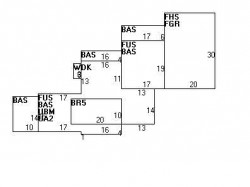 40 Rosalie Rd, Newton MA 02459-3131 floor plan