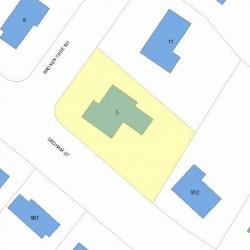 5 Broken Tree Rd, Newton MA  02459-3415 plot plan