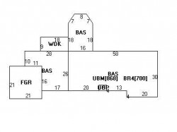 69 Ruane Rd, Newton MA  02465-2627 floor plan