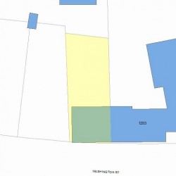 1213 Washington St, Newton MA 02465-2122 plot plan