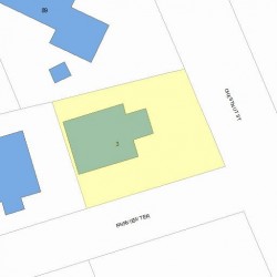 3 Fairview Ter, Newton MA  02465-2421 plot plan