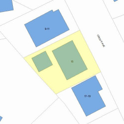 15 Circuit Ave, Newton MA  02461-1602 plot plan