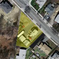 262 River St, Newton MA  02465-1436 aerial view