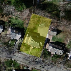 19 Stuart Rd, Newton MA  02459-1210 aerial view