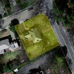 133 Highland St, Newton MA 02465-2411 aerial view