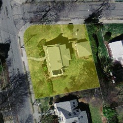162 Morton St, Newton MA  02459-1528 aerial view