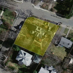 102 Grasmere St, Newton MA  02458-2213 aerial view