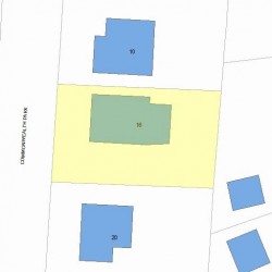 16 Commonwealth Park, Newton MA 02459-1006 plot plan