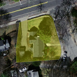 5 Glastonbury Oval, Newton MA 02468-1629 aerial view