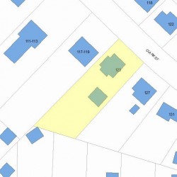 125 Clark St, Newton MA 02459-2426 plot plan