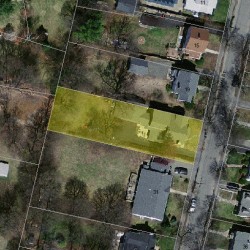 25 Freeman St, Newton MA 02466-1205 aerial view