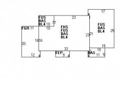24 Burnside Rd, Newton MA  02461-1401 floor plan