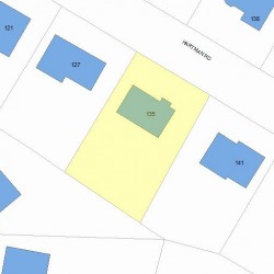 135 Hartman Rd, Newton MA 02459-2851 plot plan