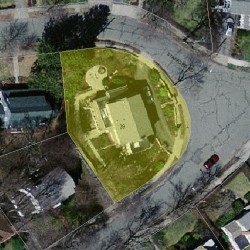 39 Stafford Rd, Newton MA  02459-1818 aerial view