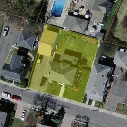 17 Cherry Pl, Newton MA 02465-1505 aerial view