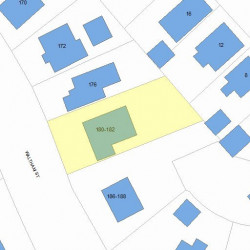 182 Waltham St, Newton MA 02465-1333 plot plan